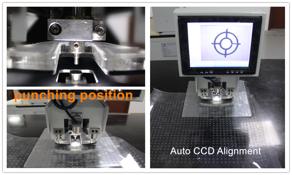 CCD visual positioning and automatic punching analysis