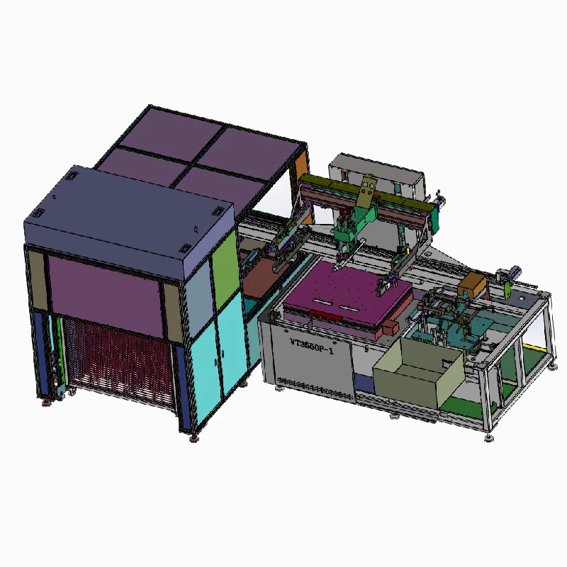 Screen Printer With Auto Dry Rack Discharge